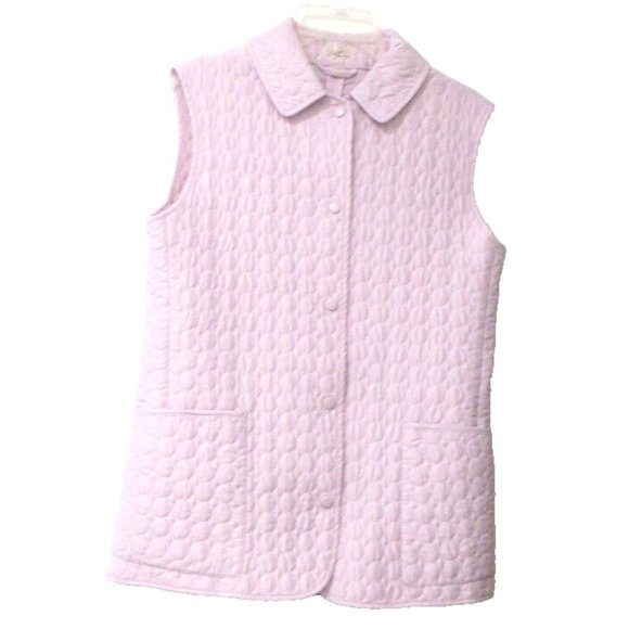 fjall Pink Quilted Vest Pockets - Picture 1 of 4